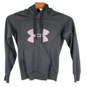 Under Armour Coldgear Semi-fitted Hoodie Womens Size Small Black
